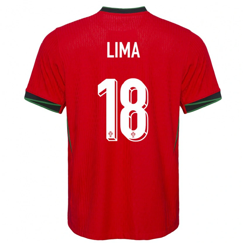 Danxen Kinderen Portugal Bernardo Lima #18 Rood Thuisshirt Thuistenue 24-26 T-Shirt