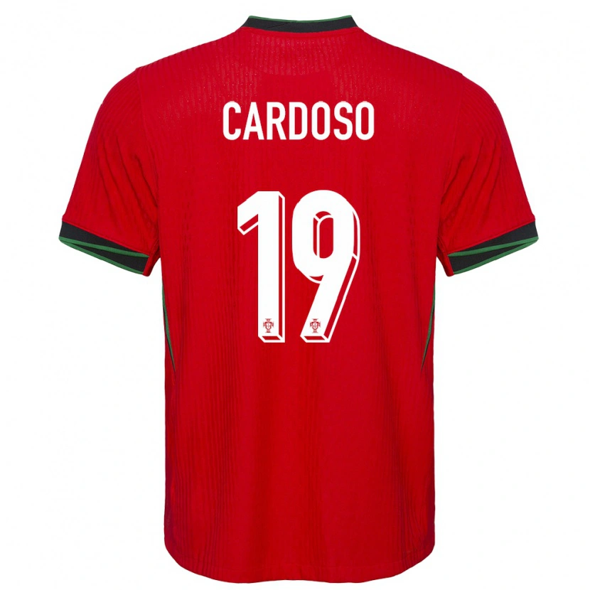 Danxen Kinderen Portugal Leo Cardoso #19 Rood Thuisshirt Thuistenue 24-26 T-Shirt