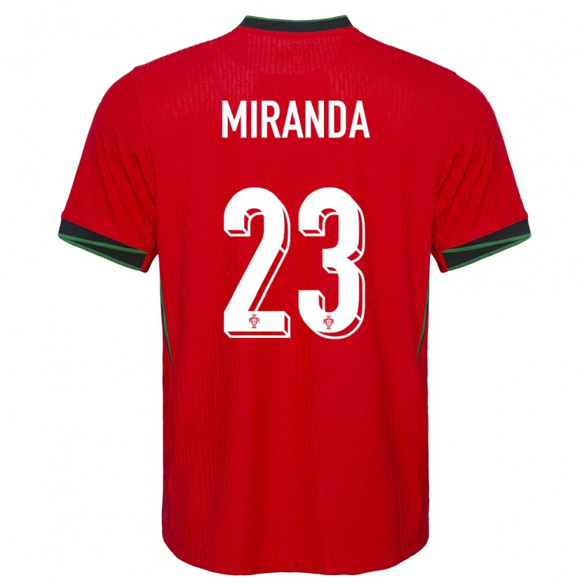 Danxen Kinderen Portugal João Miranda #23 Rood Thuisshirt Thuistenue 24-26 T-Shirt