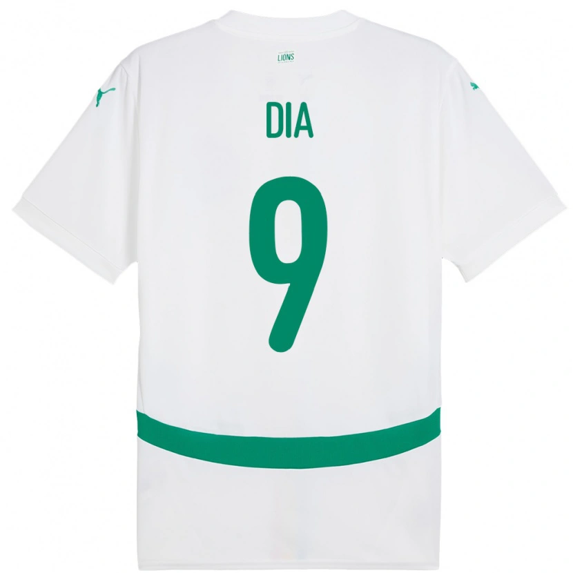 Danxen Kinderen Senegal Boulaye Dia #9 Wit Thuisshirt Thuistenue 24-26 T-Shirt