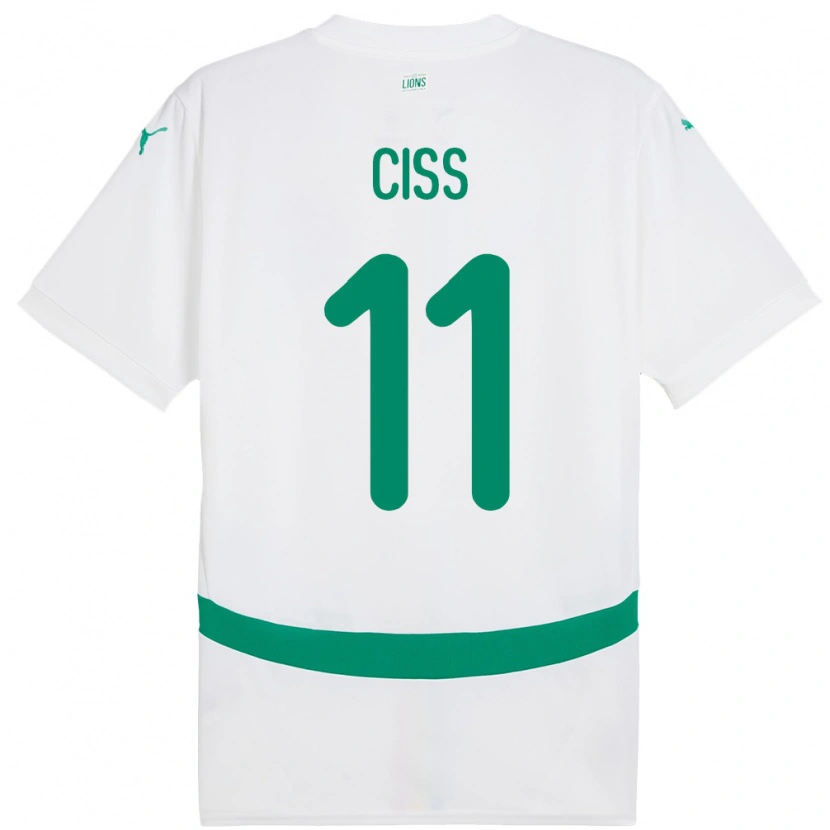 Danxen Kinderen Senegal Pathé Ciss #11 Wit Thuisshirt Thuistenue 24-26 T-Shirt