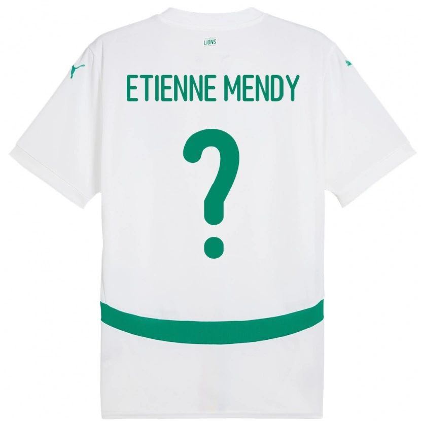 Danxen Kinderen Senegal Etienne Mendy #0 Wit Thuisshirt Thuistenue 24-26 T-Shirt