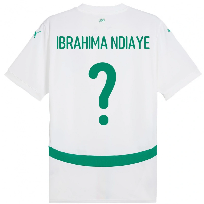 Danxen Kinderen Senegal Mbaye Ibrahima Ndiaye #0 Wit Thuisshirt Thuistenue 24-26 T-Shirt