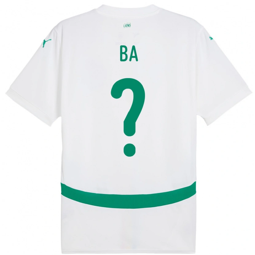 Danxen Kinderen Senegal Mahamet Ba #0 Wit Thuisshirt Thuistenue 24-26 T-Shirt