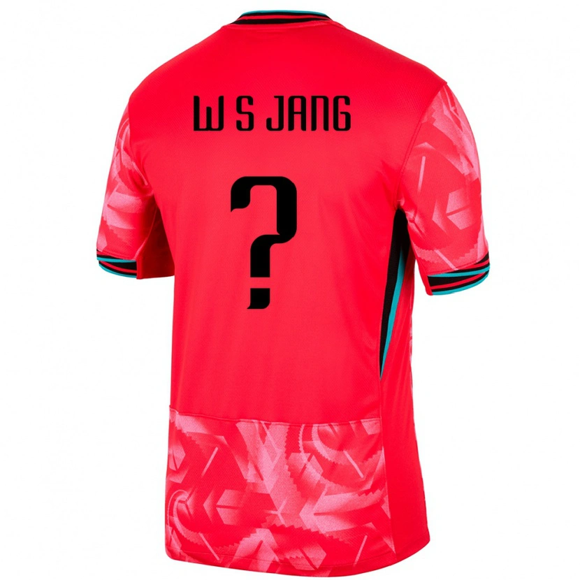 Danxen Kinderen Zuid-Korea Si-Woo Jang #0 Rood Thuisshirt Thuistenue 24-26 T-Shirt