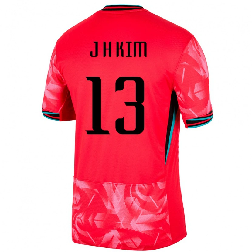 Danxen Kinderen Zuid-Korea Ho-Jin Kim #13 Rood Thuisshirt Thuistenue 24-26 T-Shirt