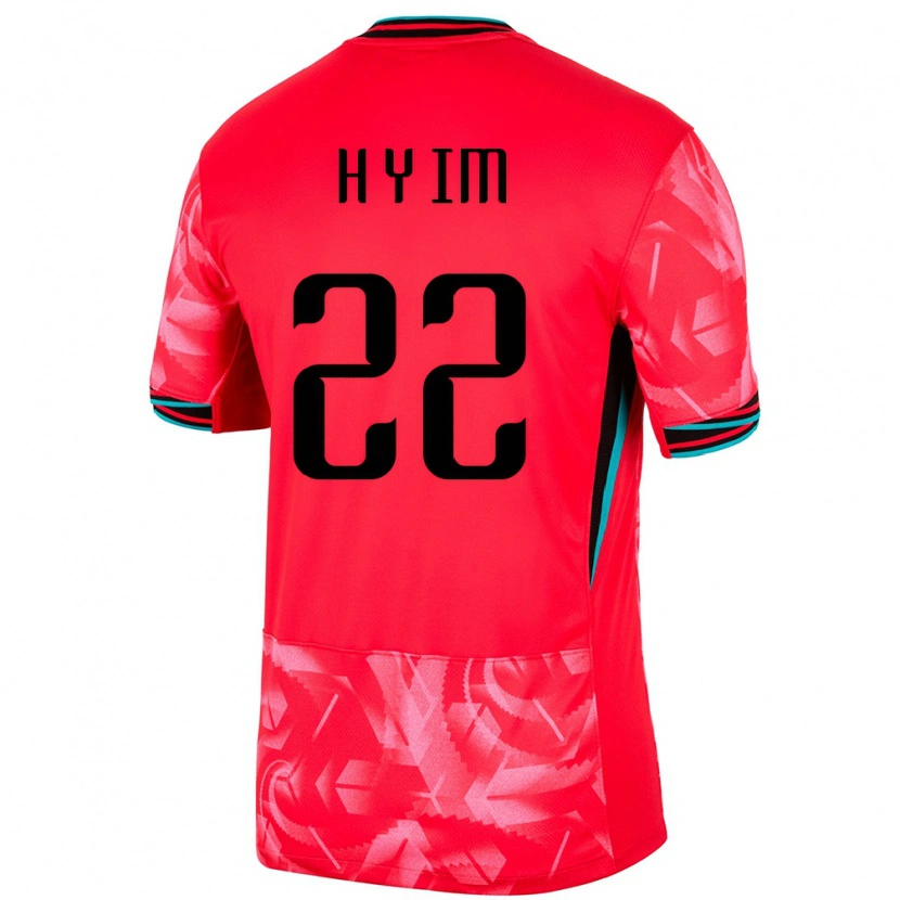 Danxen Kinderen Zuid-Korea Yun-Ho Im #22 Rood Thuisshirt Thuistenue 24-26 T-Shirt