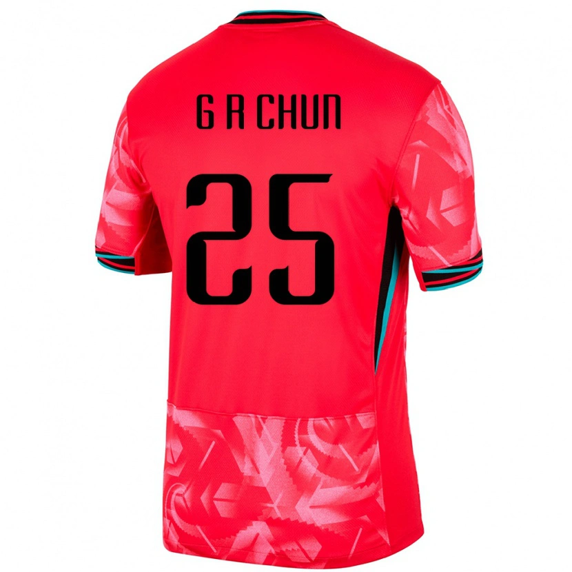 Danxen Kinderen Zuid-Korea Chun Ga Ram #25 Rood Thuisshirt Thuistenue 24-26 T-Shirt