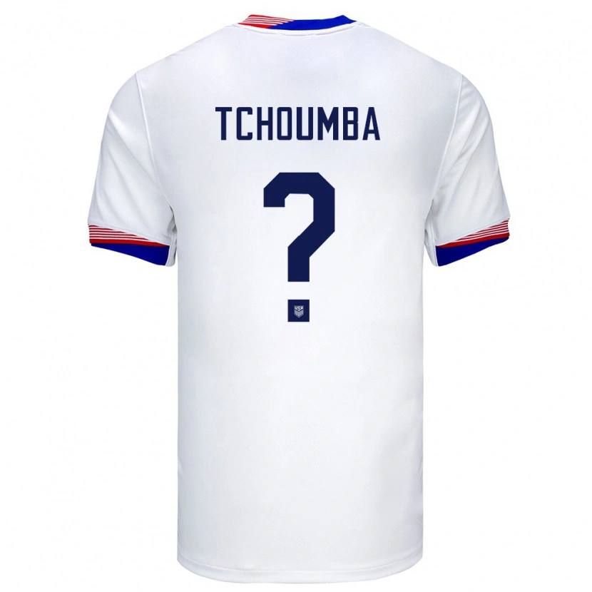 Danxen Kinderen Verenigde Staten Nathan Tchoumba #0 Wit Thuisshirt Thuistenue 24-26 T-Shirt