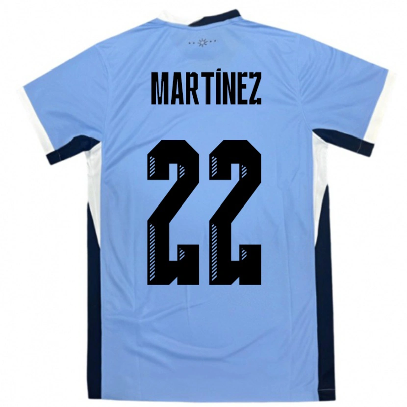 Danxen Kinderen Uruguay Fredy Martínez #22 Wit Zwart Thuisshirt Thuistenue 24-26 T-Shirt
