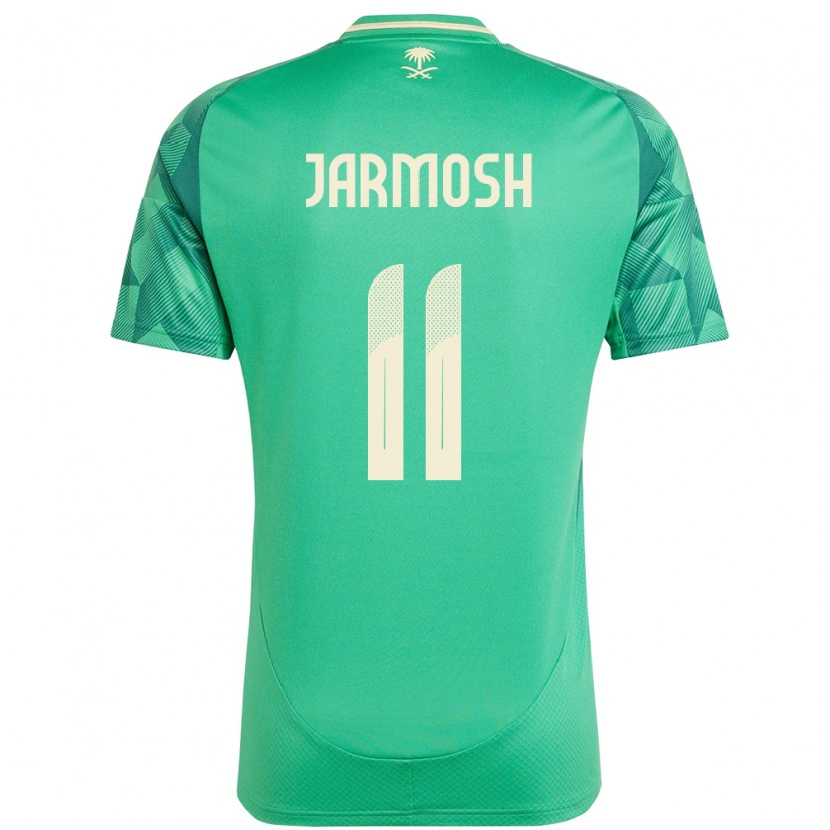 Danxen Kinderen Saoedi-Arabië Abdulaziz Jarmosh #11 Groen Thuisshirt Thuistenue 24-26 T-Shirt