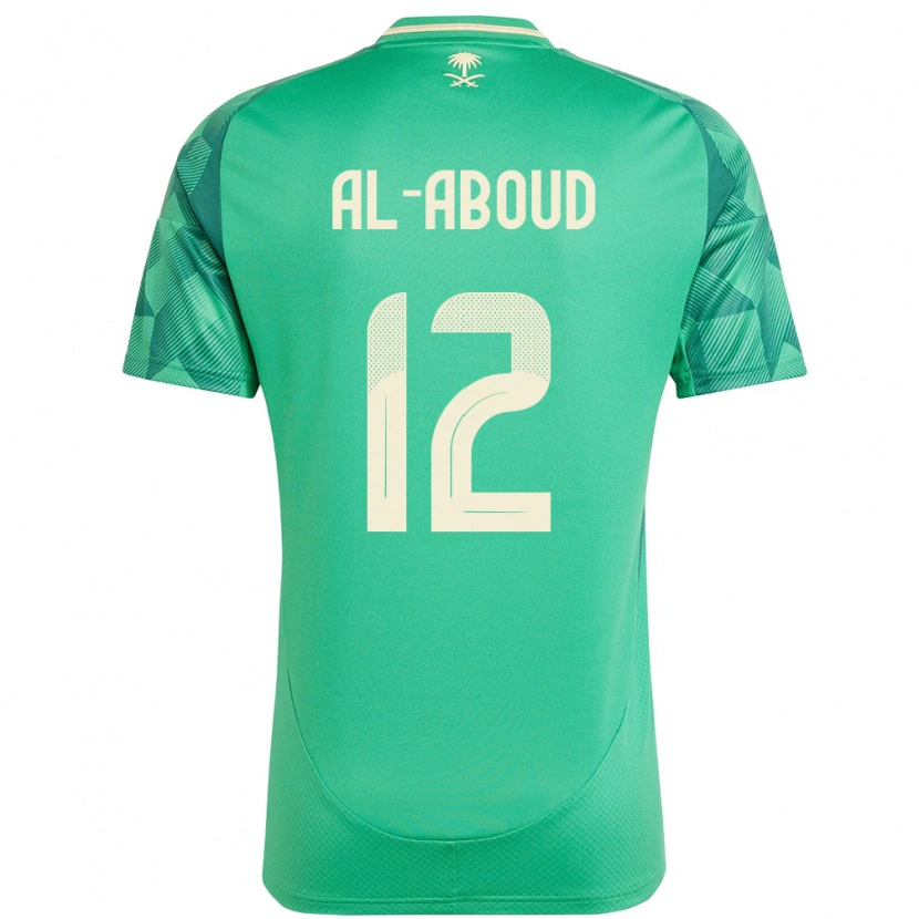 Danxen Kinderen Saoedi-Arabië Mehdi Al-Aboud #12 Groen Thuisshirt Thuistenue 24-26 T-Shirt