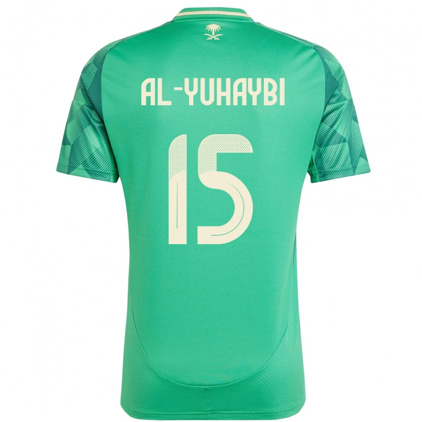Danxen Kinderen Saoedi-Arabië Amar Al-Yuhaybi #15 Groen Thuisshirt Thuistenue 24-26 T-Shirt