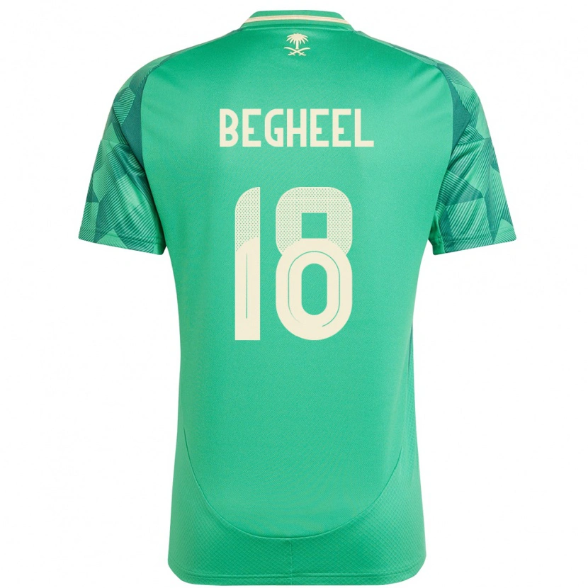 Danxen Kinderen Saoedi-Arabië Qasem Begheel #18 Groen Thuisshirt Thuistenue 24-26 T-Shirt