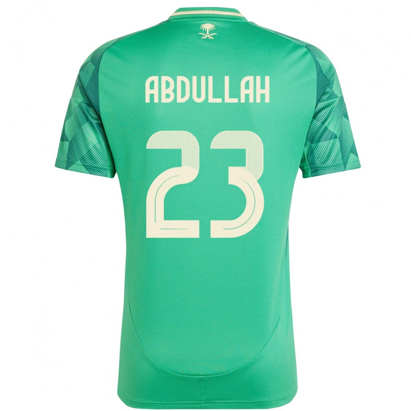Danxen Kinderen Saoedi-Arabië Nawaf Abdullah #23 Groen Thuisshirt Thuistenue 24-26 T-Shirt