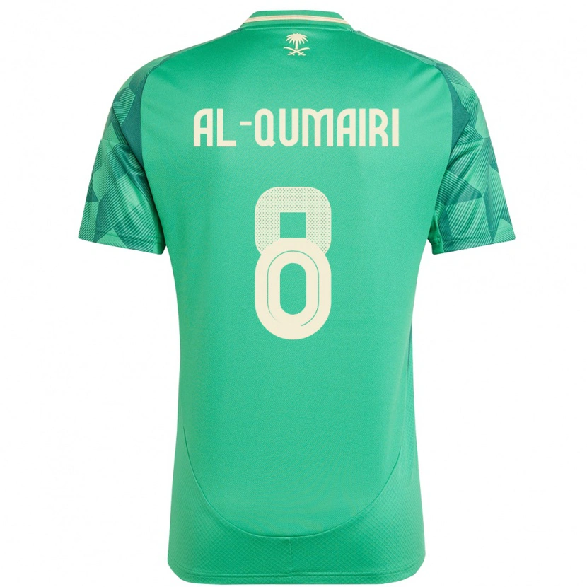 Danxen Kinderen Saoedi-Arabië Nawaf Al Qumairi #8 Groen Thuisshirt Thuistenue 24-26 T-Shirt