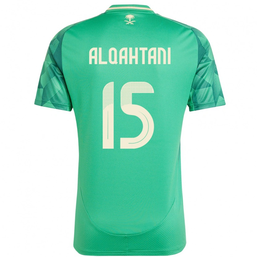 Danxen Kinderen Saoedi-Arabië Mohammed Alqahtani #15 Groen Thuisshirt Thuistenue 24-26 T-Shirt