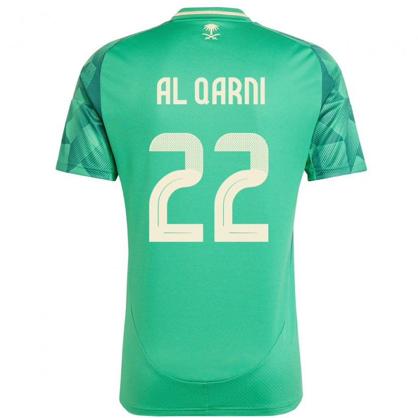 Danxen Kinderen Saoedi-Arabië Fawaz Al Qarni #22 Groen Thuisshirt Thuistenue 24-26 T-Shirt