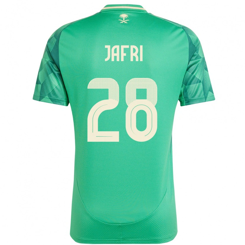 Danxen Kinderen Saoedi-Arabië Farah Jafri #28 Groen Thuisshirt Thuistenue 24-26 T-Shirt