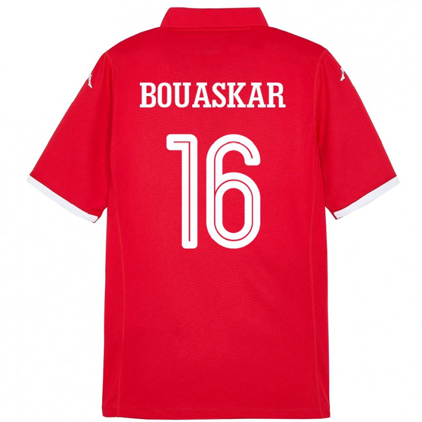 Danxen Kinderen Tunesië Slim Bouaskar #16 Rood Thuisshirt Thuistenue 24-26 T-Shirt