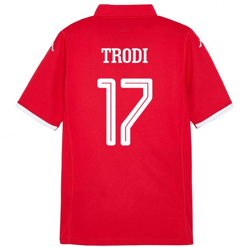 Danxen Kinderen Tunesië Imen Trodi #17 Rood Thuisshirt Thuistenue 24-26 T-Shirt
