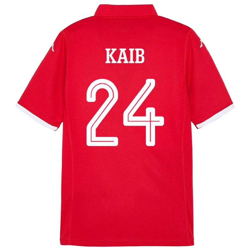 Danxen Kinderen Tunesië Rami Kaib #24 Rood Thuisshirt Thuistenue 24-26 T-Shirt