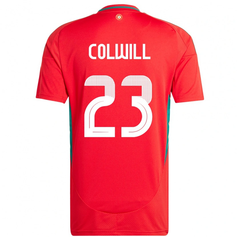 Danxen Kinderen Wales Joel Colwill #23 Rood Thuisshirt Thuistenue 24-26 T-Shirt