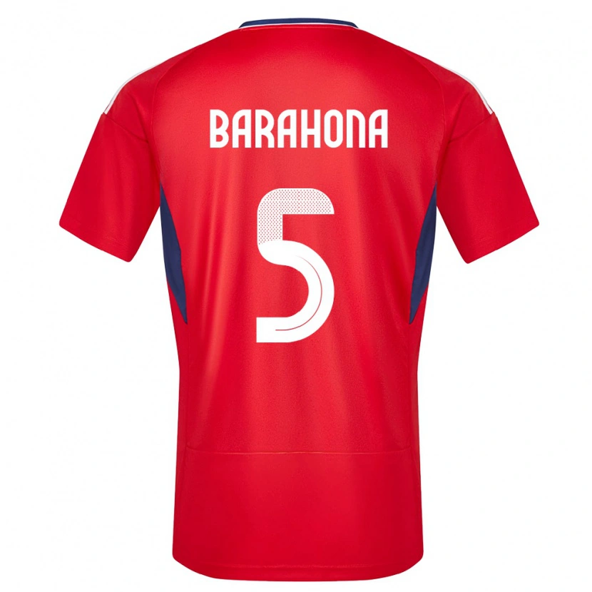 Danxen Kinderen Costa Rica Alberth Barahona #5 Rood Thuisshirt Thuistenue 24-26 T-Shirt