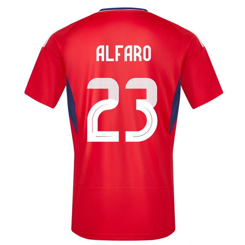 Danxen Kinderen Costa Rica Marshall Alfaro #23 Rood Thuisshirt Thuistenue 24-26 T-Shirt