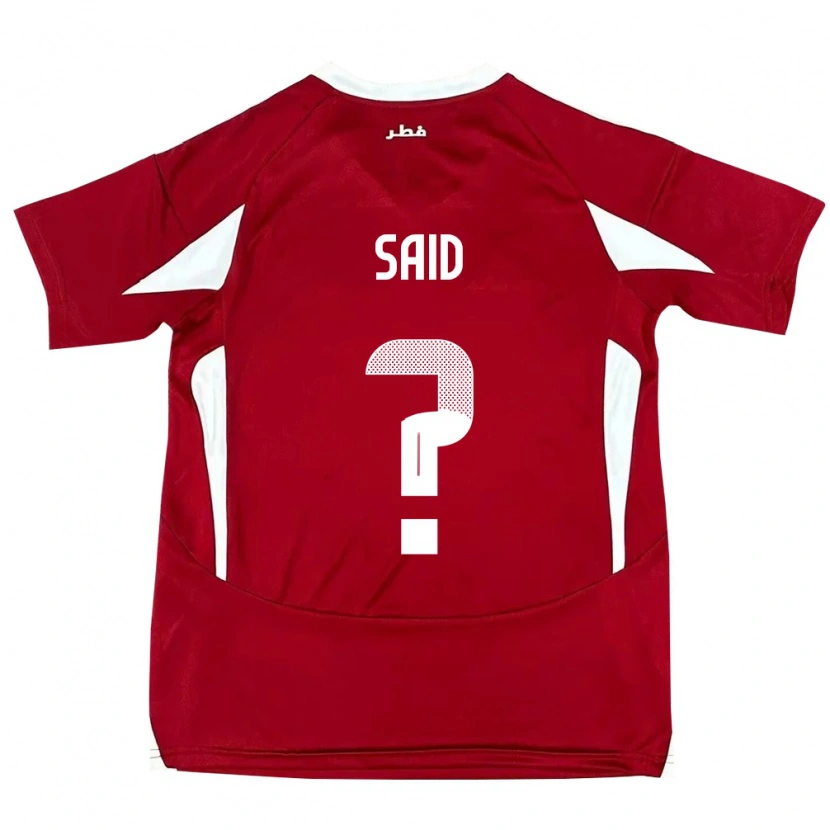 Danxen Kinderen Qatar Fares Said #0 Rood Thuisshirt Thuistenue 24-26 T-Shirt