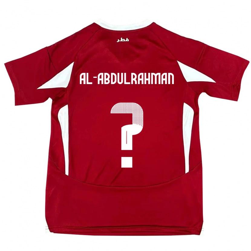 Danxen Kinderen Qatar Sultan Majed Al-Abdulrahman #0 Rood Thuisshirt Thuistenue 24-26 T-Shirt