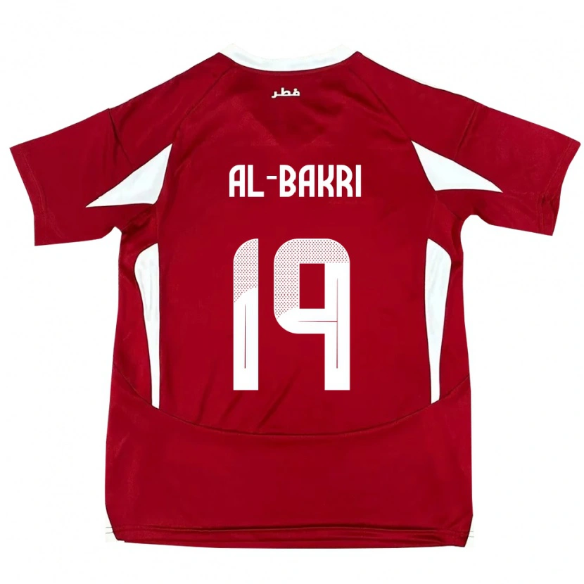 Danxen Kinderen Qatar Abdulaziz Al-Bakri #19 Rood Thuisshirt Thuistenue 24-26 T-Shirt