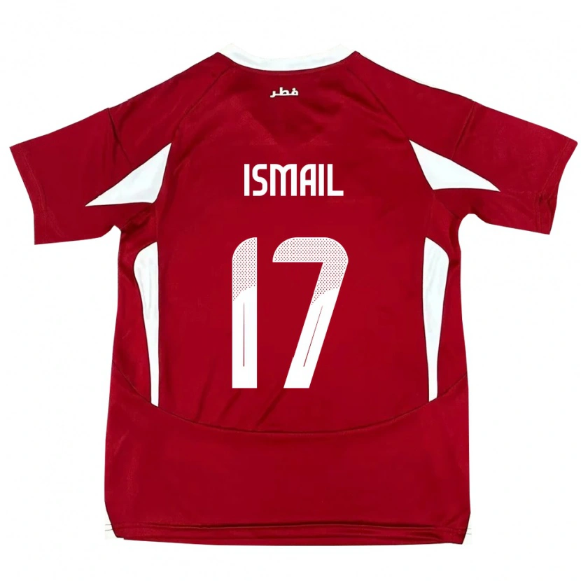 Danxen Kinderen Qatar Ismail Mohamad #17 Rood Thuisshirt Thuistenue 24-26 T-Shirt