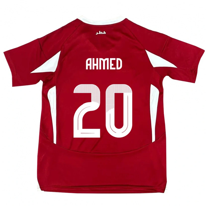 Danxen Kinderen Qatar Ahmed Fadel Hasaba #20 Rood Thuisshirt Thuistenue 24-26 T-Shirt