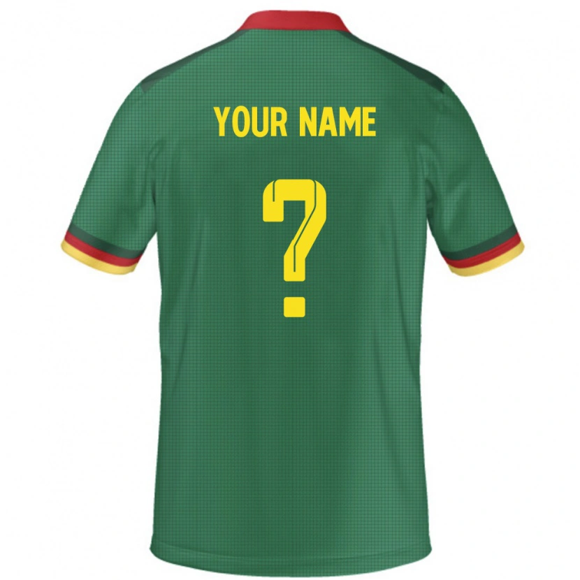 Danxen Kinderen Kameroen Uw Naam #0 Groen Thuisshirt Thuistenue 24-26 T-Shirt