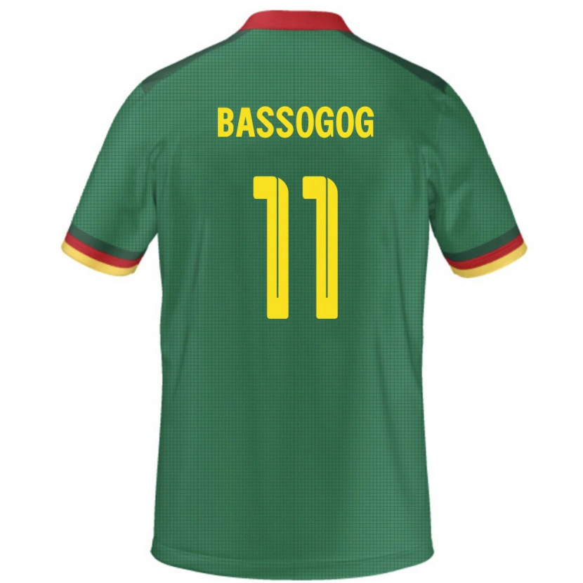 Danxen Kinderen Kameroen Christian Bassogog #11 Groen Thuisshirt Thuistenue 24-26 T-Shirt