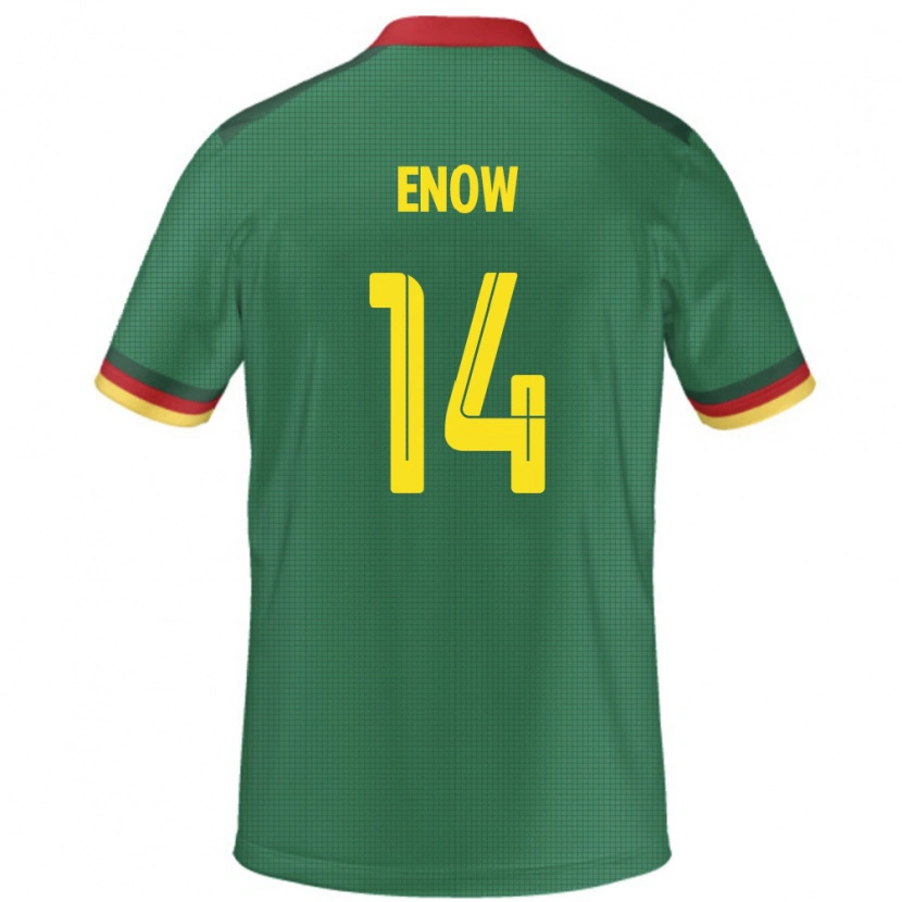 Danxen Kinderen Kameroen Boris Enow #14 Groen Thuisshirt Thuistenue 24-26 T-Shirt