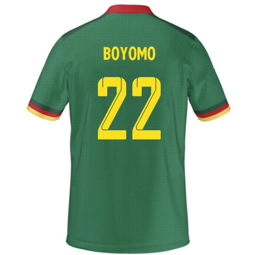 Danxen Kinderen Kameroen Enzo Boyomo #22 Groen Thuisshirt Thuistenue 24-26 T-Shirt