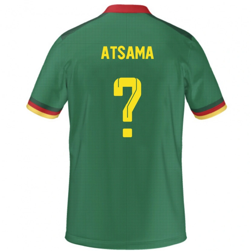 Danxen Kinderen Kameroen Franck Atsama #0 Groen Thuisshirt Thuistenue 24-26 T-Shirt