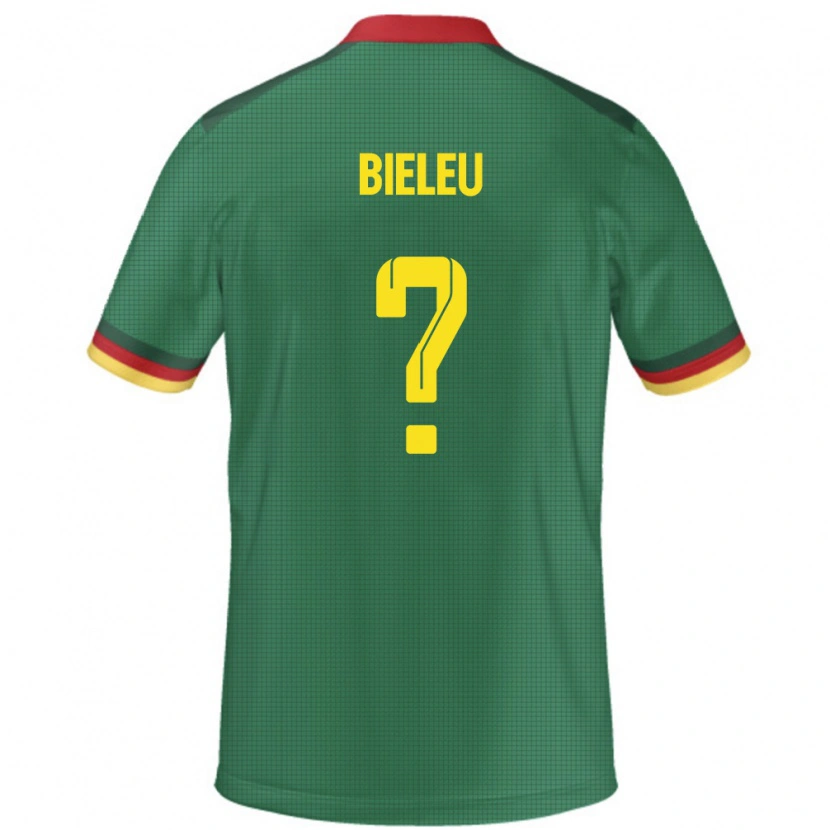 Danxen Kinderen Kameroen Benjamin Bieleu #0 Groen Thuisshirt Thuistenue 24-26 T-Shirt