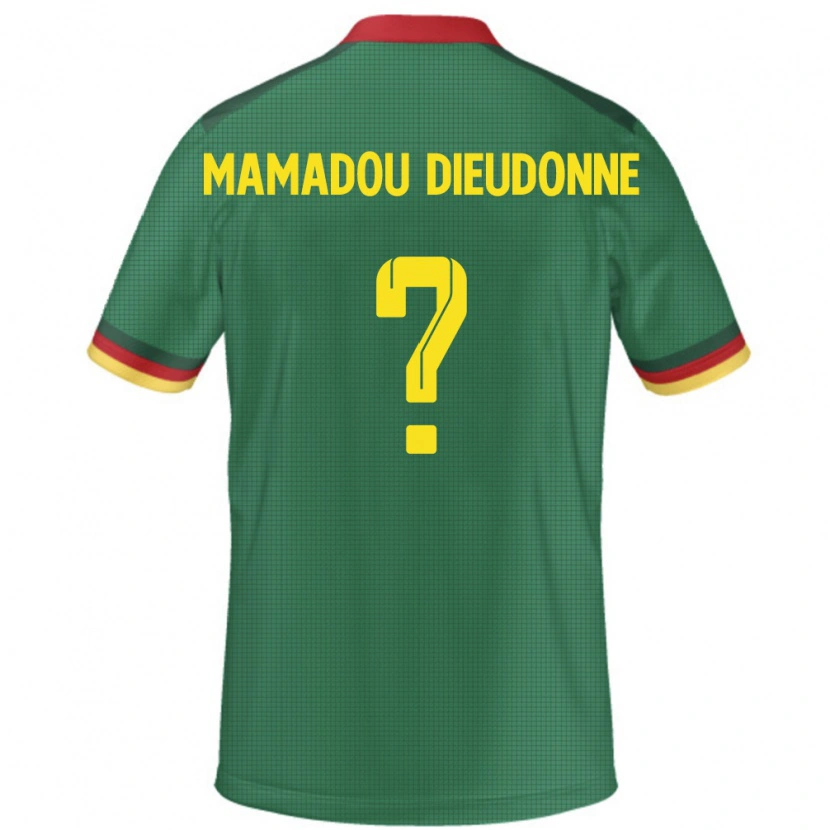 Danxen Kinderen Kameroen Malik Mamadou Dieudonne #0 Groen Thuisshirt Thuistenue 24-26 T-Shirt