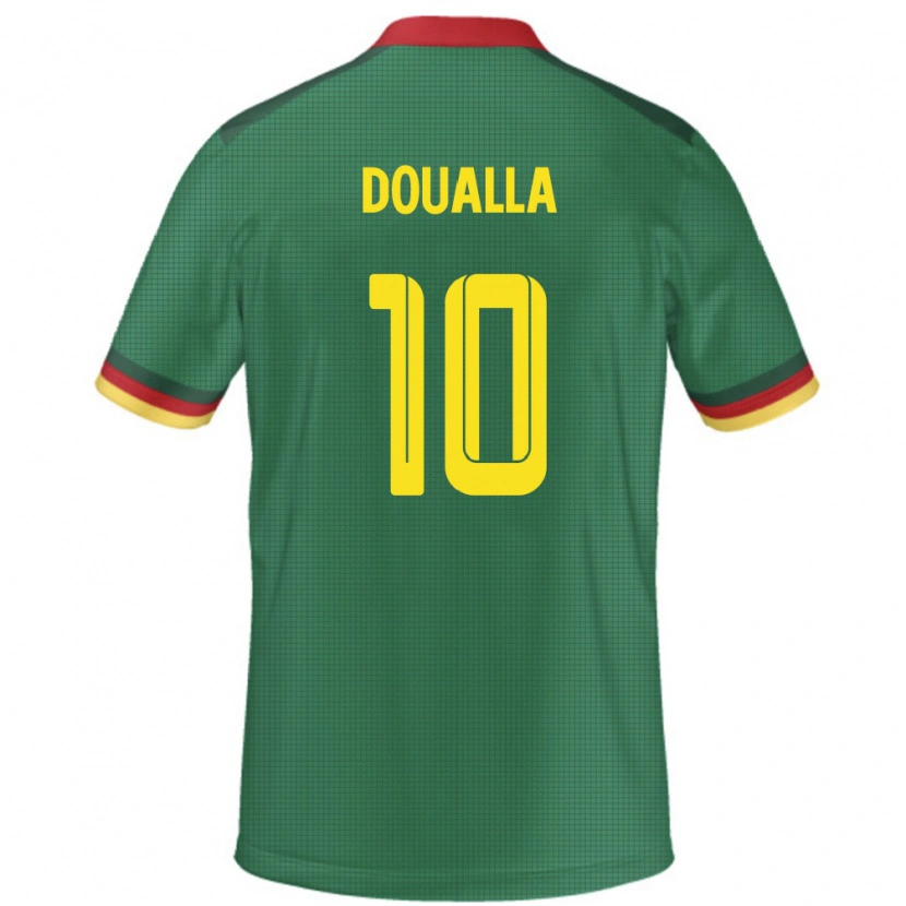 Danxen Kinderen Kameroen Nathan Doualla #10 Groen Thuisshirt Thuistenue 24-26 T-Shirt