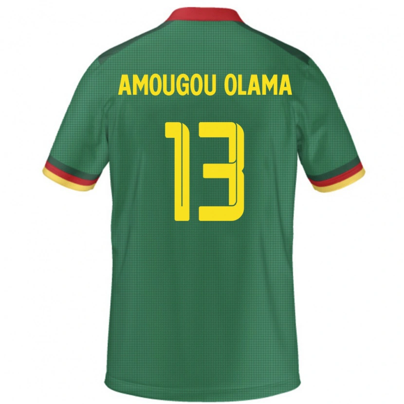 Danxen Kinderen Kameroen Maurel Amougou Olama #13 Groen Thuisshirt Thuistenue 24-26 T-Shirt