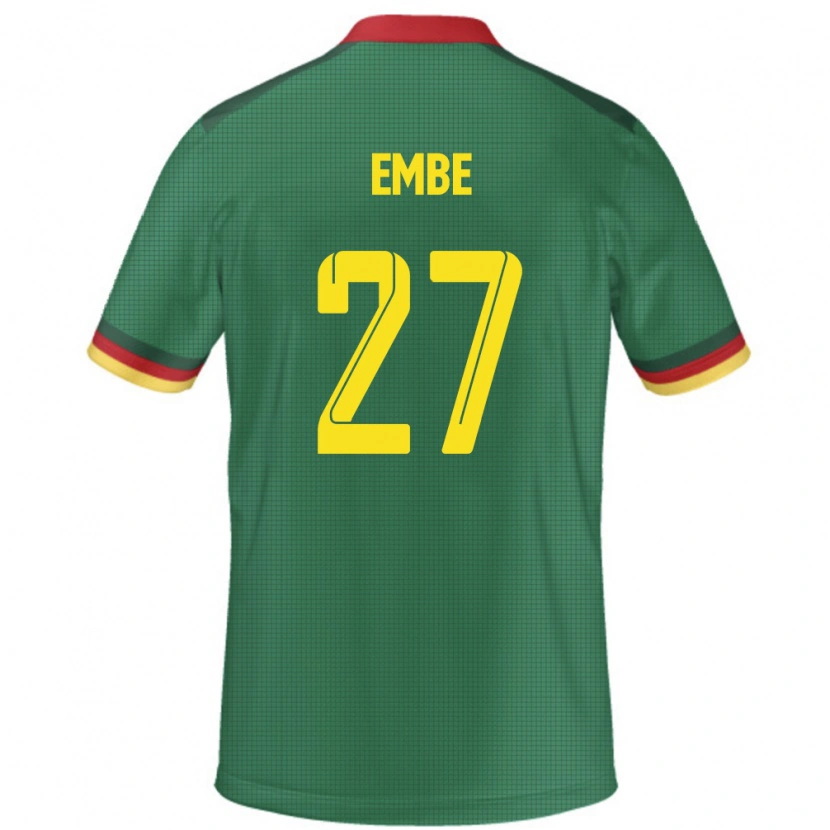 Danxen Kinderen Kameroen Eric Embe #27 Groen Thuisshirt Thuistenue 24-26 T-Shirt