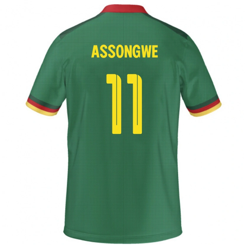 Danxen Kinderen Kameroen Bemol Apam Assongwe #11 Groen Thuisshirt Thuistenue 24-26 T-Shirt