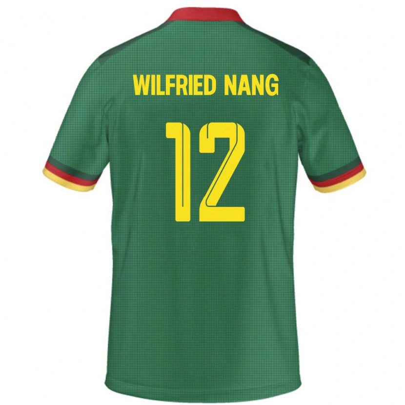 Danxen Kinderen Kameroen Toni Wilfried Nang #12 Groen Thuisshirt Thuistenue 24-26 T-Shirt