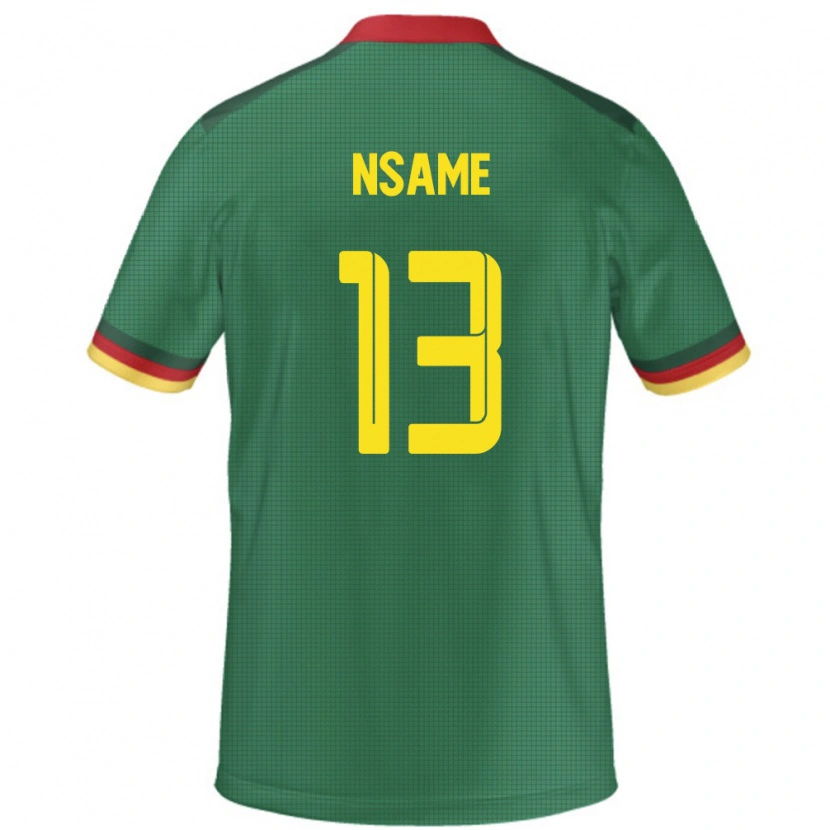 Danxen Kinderen Kameroen Jean-Pierre Nsame #13 Groen Thuisshirt Thuistenue 24-26 T-Shirt