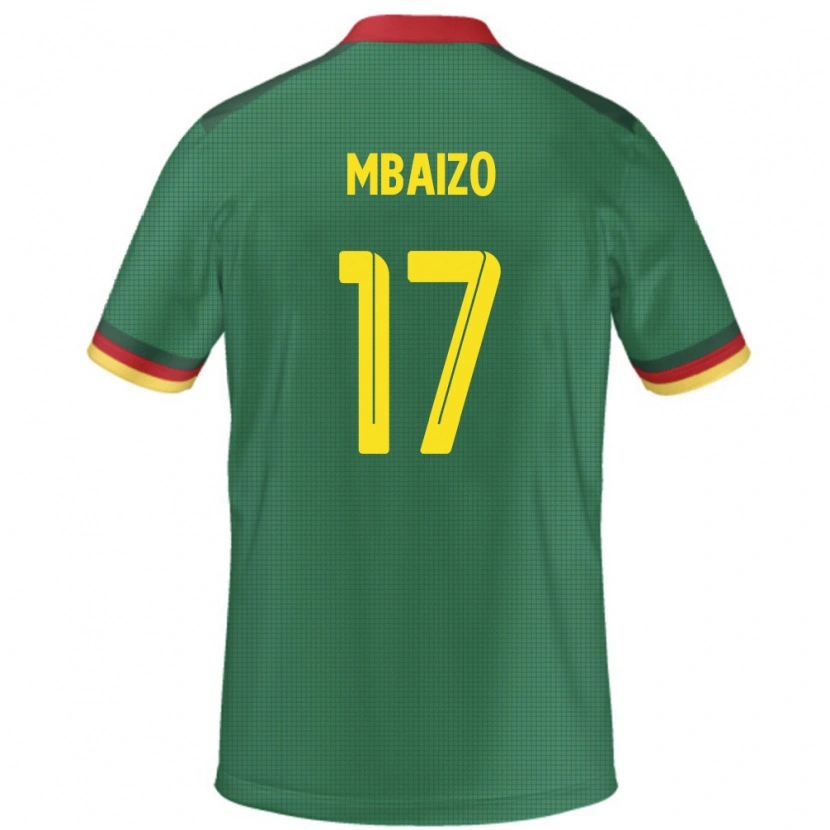 Danxen Kinderen Kameroen Olivier Mbaizo #17 Groen Thuisshirt Thuistenue 24-26 T-Shirt