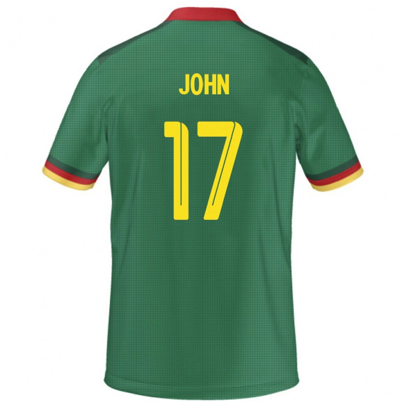 Danxen Kinderen Kameroen Nchindo John #17 Groen Thuisshirt Thuistenue 24-26 T-Shirt