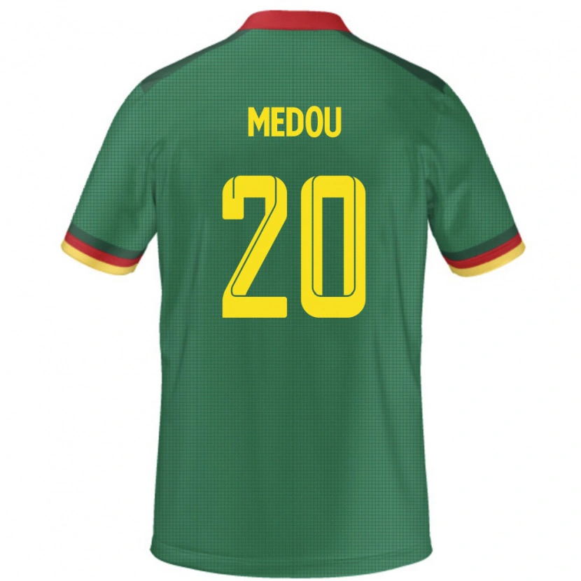 Danxen Kinderen Kameroen Marc Medou #20 Groen Thuisshirt Thuistenue 24-26 T-Shirt